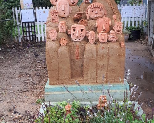 Bee friendly sculpture